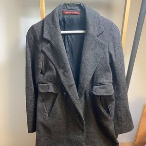 Comptoir des cotonniers - grey checked coat - EUR 34
